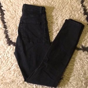 High waist black top shop jeans